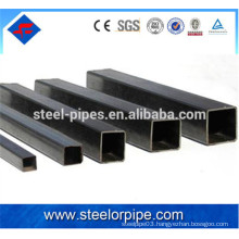 Black square steel tubes for steel structures